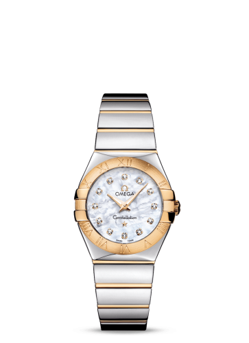 Omega Constellation Quartz 27 Polished Stainless Steel / Yellow Gold / MOP